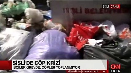 Şişli'de çöp krizi