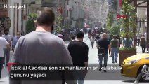 İstiklal Caddesi son zamanlarının en kalabalık gününü yaşadı