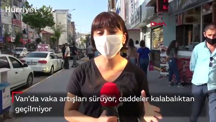 Van'da vaka artışları sürerken, caddeler kalabalıktan geçilmiyor