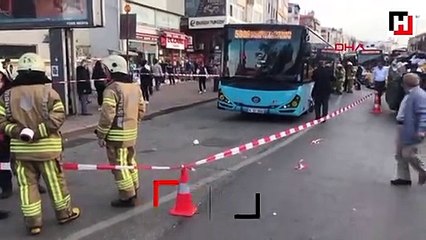 Kadıköy'de yolda çökme meydana geldi