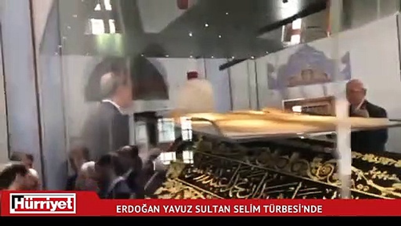 Erdoğan, Yavuz Sultan Selim Türbesi'nde