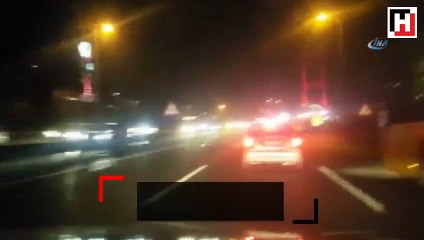 Erdoğan’ın konvoyunu görünce heyecandan böyle kaza yaptı