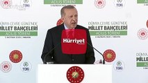 Cumhurbaşkanı Erdoğan, Millet Bahçeleri'nin açılış töreninde konuştu