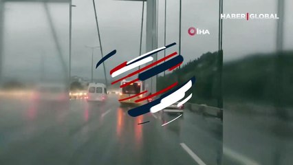 Hemen kayda aldı... FSM Köprüsü’nde dikkat çeken anlar!