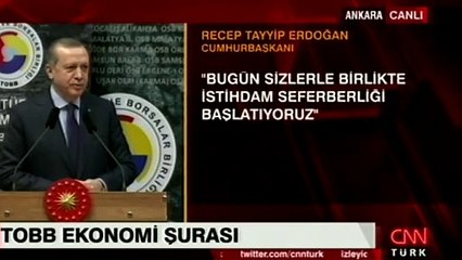 Cumhurbaşkanı Erdoğan, TOBB Ekonomi Şurası'nda konuştu
