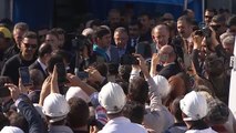 Cumhurbaşkanı Erdoğan maden ocağında incelemelerde bulunuyor