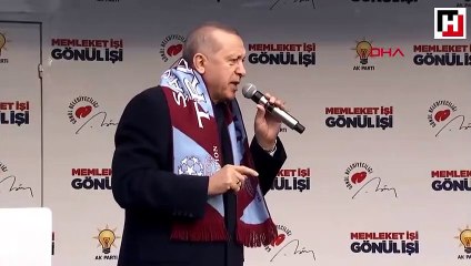 Cumhurbaşkanı Erdoğan Trabzon'da halka hitap etti