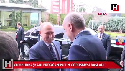 Cumhurbaşkanı Erdoğan ile Putin görüşmesi başladı