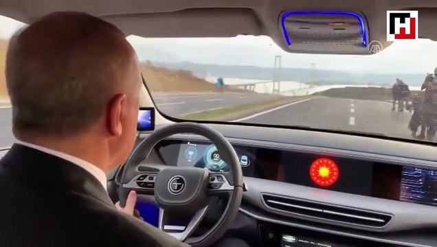 Cumhurbaşkanı Erdoğan yerli otomobili kullandı