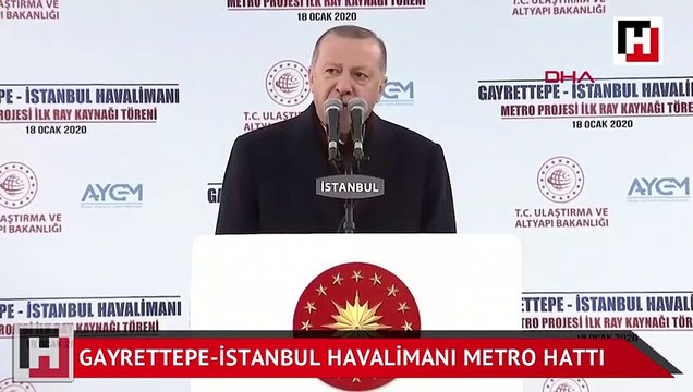 Gayrettepe-İstanbul Havalimanı metro hattı ilk ray kaynağı töreni