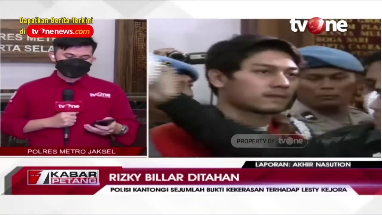 Terbukti Melakukan KDRT, Rizky Billar Ditahan di Rutan Polres Metro Jaksel _ Kabar Petang tvOne
