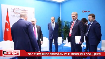 Cumhurbaşkanı Erdoğan'ın, Putin'le görüşmesi başladı