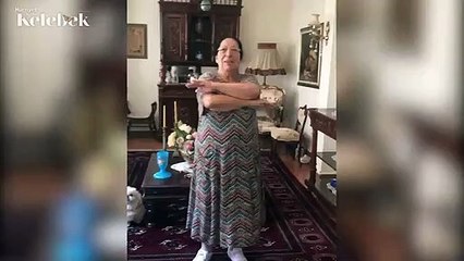 Melek Baykal'ın annesi sabah sporunda: Bu video hepinize ilham olsun!