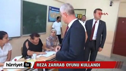 Reza Zarrab oy kullanmaya korumalarıyla geldi