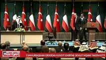 Cumhurbaşkanı Erdoğan Kuveyt Emiri’ne devlet nişanı takdim etti