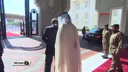 Cumhurbaşkanı Erdoğan Katar'da resmi törenle karşılandı