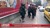 Cumhuriyet Gazetesi önünde silah sesleri