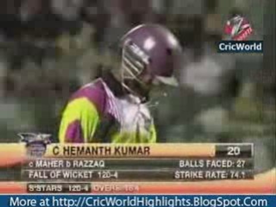 ICL: 7th Match - Part 2 Superstars v Heroes Hilites