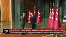 Cumhurbaşkanı Erdoğan, Cumhuriyet Bayramı tebriklerini kabul etti