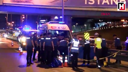 D-100'ü savaş alanına çeviren makas kazası kamerada