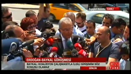 Görüşme sonrası Baykal'dan ilk açıklama