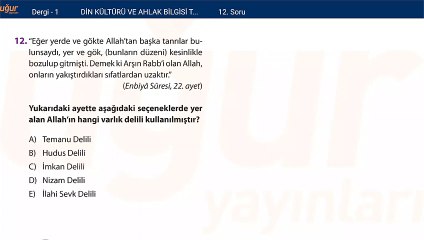 DİN-KONU TEST 1 Soru:12
