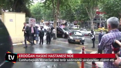 Cumhurbaşkanı Erdoğan Haseki Hastanesi'nde