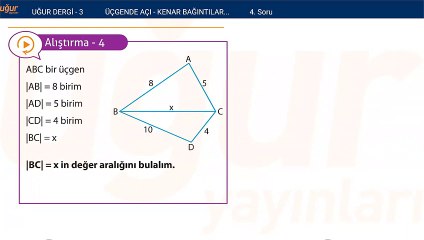 Geometri - Kenar Bağlantıları - Alıştırmalar : 4