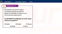 Türk Edebiyatı - Söz Sanatları Alıştırmalar : 5