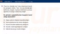 Felsefe - Ahlak Felsefesi Test - Soru : 11