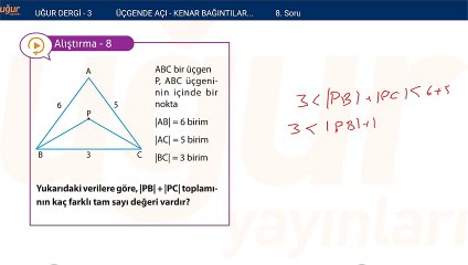 Geometri - Kenar Bağlantıları - Alıştırmalar : 8