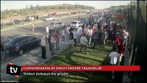 Cumhurbaşkanlığı Sarayı önünde yaşananlar