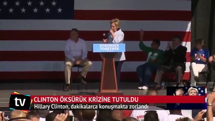 Clinton öksürük krizine tutuldu