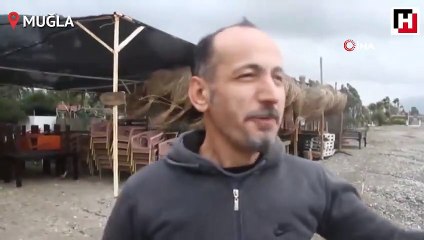 Şiddetli rüzgar yüksek dalgalar oluşturdu