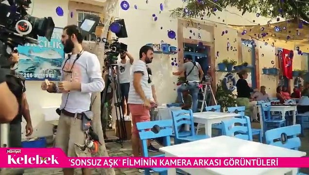 Cunda'da 'Sonsuz Aşk' filminin kamera arkası görüntüleri
