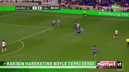 ÜNLÜ FUTBOLCUDAN YAPILAN FAULE SAHALARDA GÖRÜLMEMİŞ BİR TEPKİ