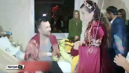 Damat hastalanınca gelin kınayı acil serviste yaptı
