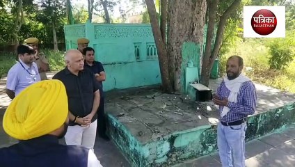 दिल्ली के उपमुख्यमंत्री मनीष सिसोदिया ने हल्दीघाटी-रक्ततलाई देखी