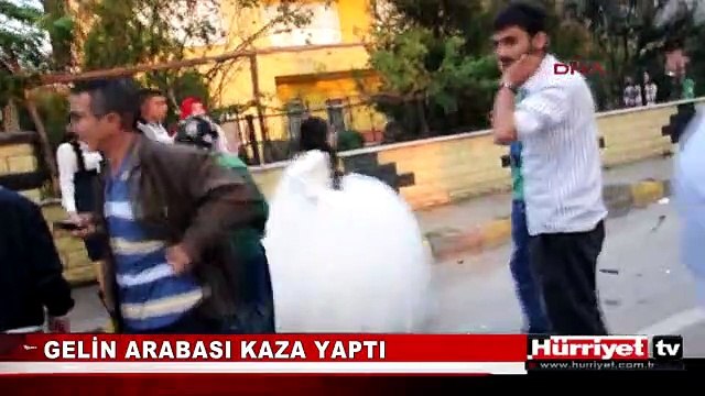 DÜĞÜN SALONUNA GİDEN GELİN VE DAMAT HASTANELİK OLDU