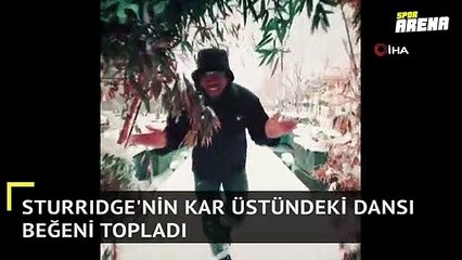 Sturridge'nin kar üstündeki dansı beğeni topladı