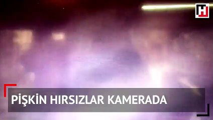 Pişkin hırsızlar... Çaldılar, kameranın önünde dans ettiler