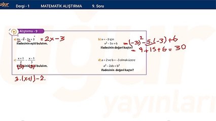 Temel Matematik - Temel İşlemler Alıştırmalar Soru:9