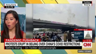 Video shows rare protest in Beijing as Chinese leader is set to extend his reign  / News/ Today's News/ Latest News/ CNN NEWS OFFICIAL/ 15th Oct 2022/ Weekend