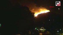Datça'da makilik alanda yangın