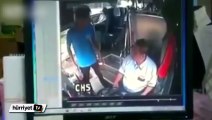 Otobüs şoförü yolcuyu fena dövdü