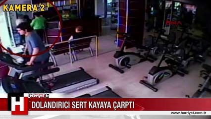 DOLANDIRICI BU KEZ SERT KAYAYA ÇARPTI