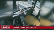 Otobüs şoförüne tekme tokat saldırı kamerada