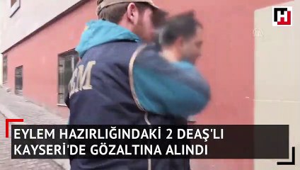 Eylem hazırlığındaki 2 DEAŞ'lı yakalandı