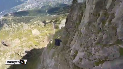 100 km hızla uçtu