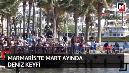 Marmaris'te mart ayında deniz keyfi
